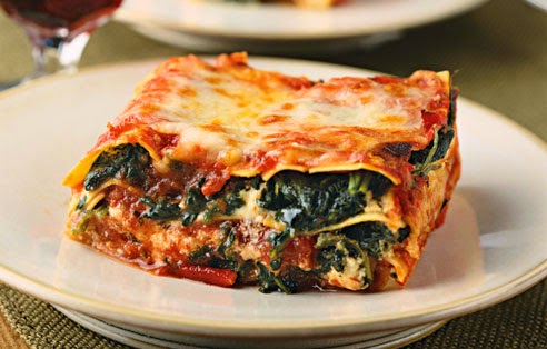 spinach lasagna Nutrition