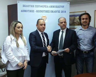 CE91 Giannis Karousos, George Takkas, Municipal Elections 2016, News, Theodoros Pyrillis, Nea Famagusta, Local Government