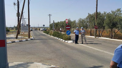 a 37 News, Occupied, Cyprus, Nea Famagusta, Deryneia Roadblock