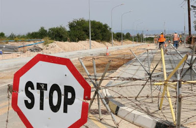 CEB1 10 News, Cyprus, Nea Famagusta, Deryneia Roadblock