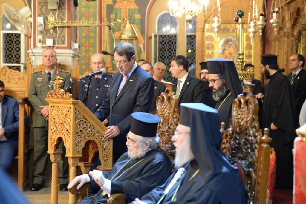 a12 exclusive, archbishop, Holy Diocese of Constantia-Ammochostos, Nea Famochostos, Nikos Anastasiadis, President of the Republic