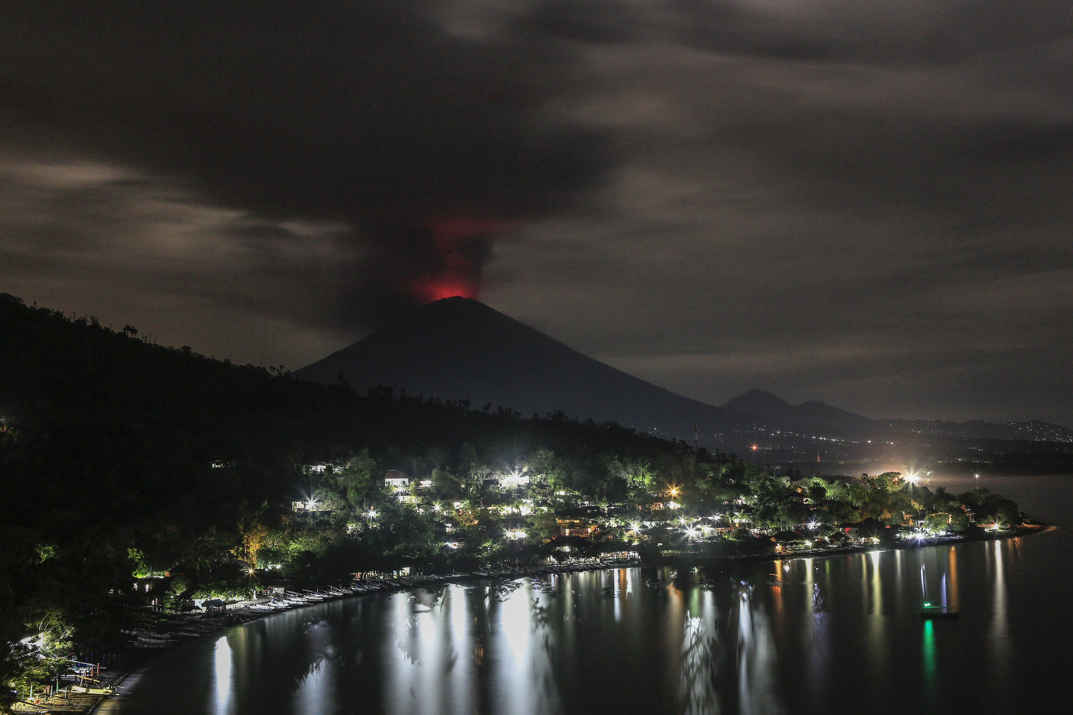 Agung volcano in Bali