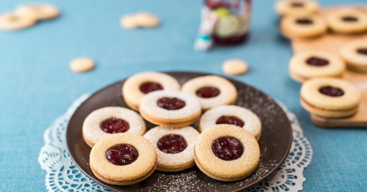 Печенье с джемом. Печенье с вареньем.