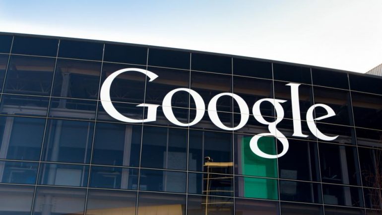 google headerquarters sign hq logo name Google, EU, European Union, USA