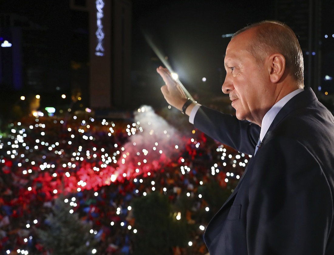 ERDOGAN RE-ELECTED Erdogan