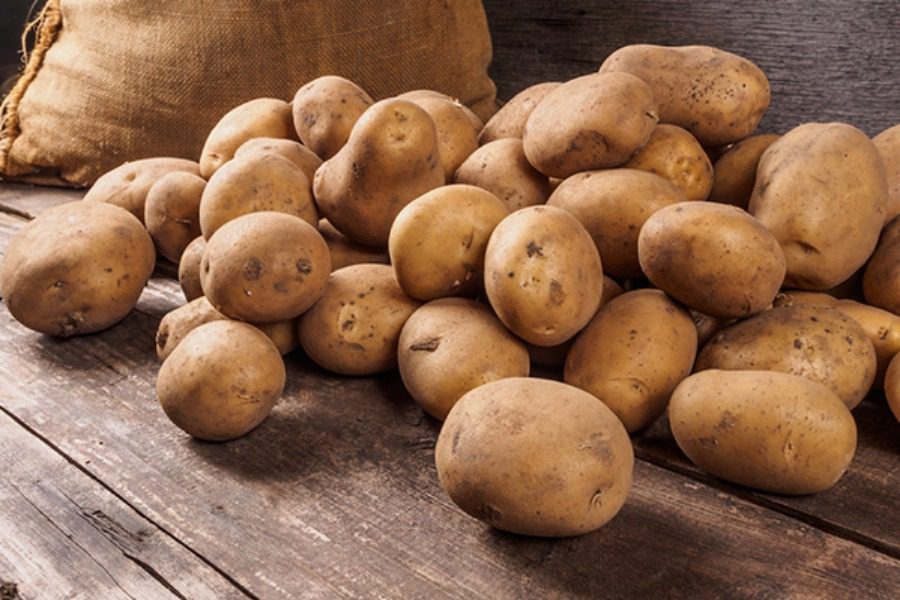 A grenade was found in a sack of potatoes
