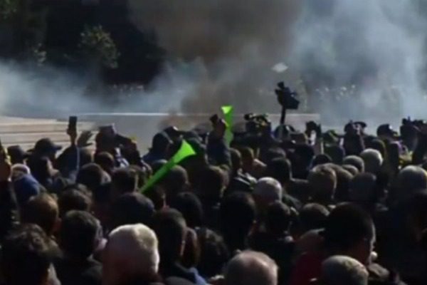 Serious incidents in Tirana during a demonstration against Eddie Rama