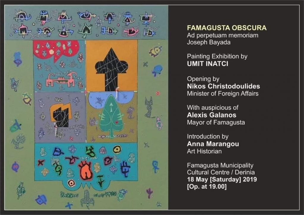 umit inaci Painting Exhibition, Occupied Famagusta, Nea Famagusta