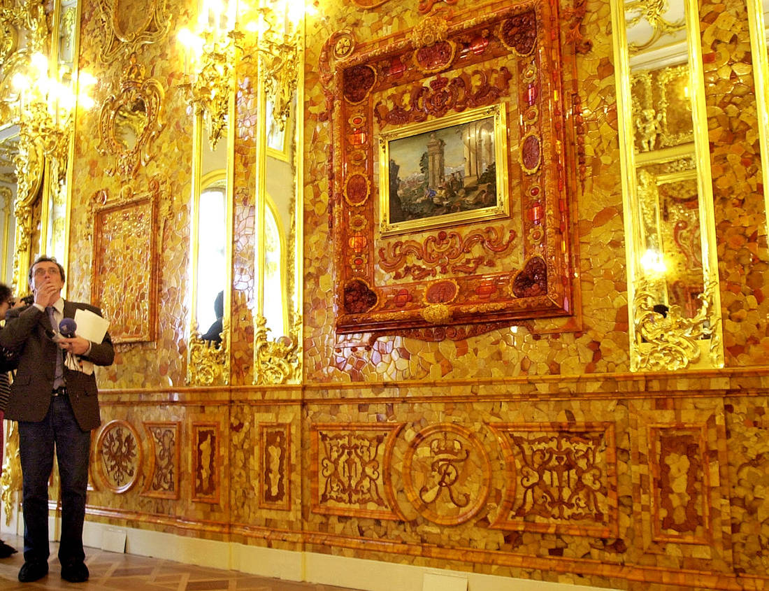 ap 03051308848 SAINT PETERSBURG, palace, MIRACLE, amber, tsar, lost treasures, HITLER