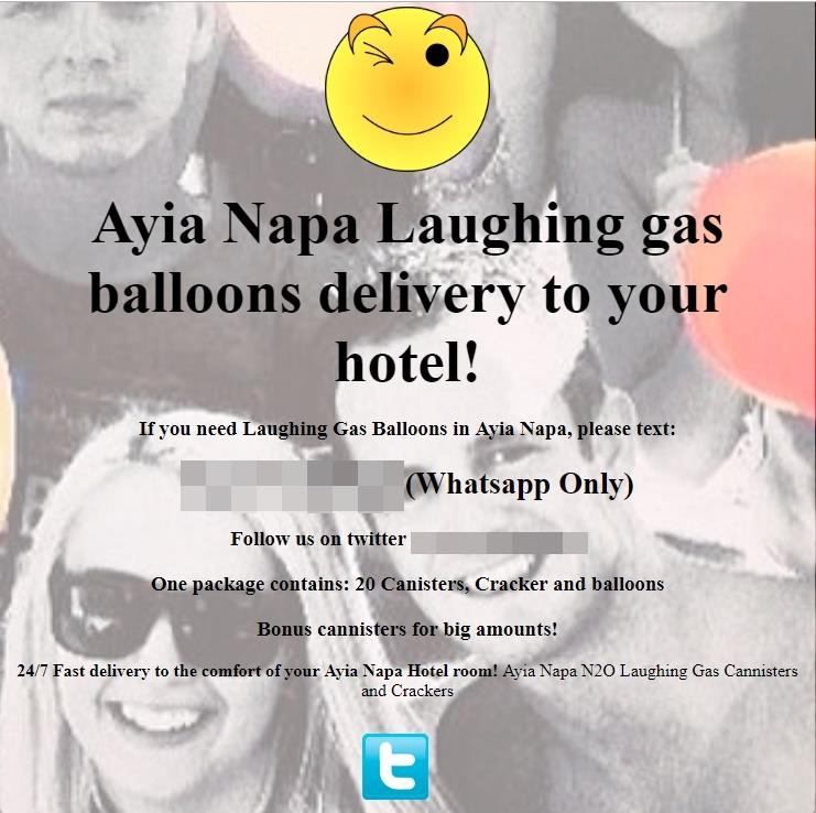 laughing gas Laughing gas, Nea Famagusta