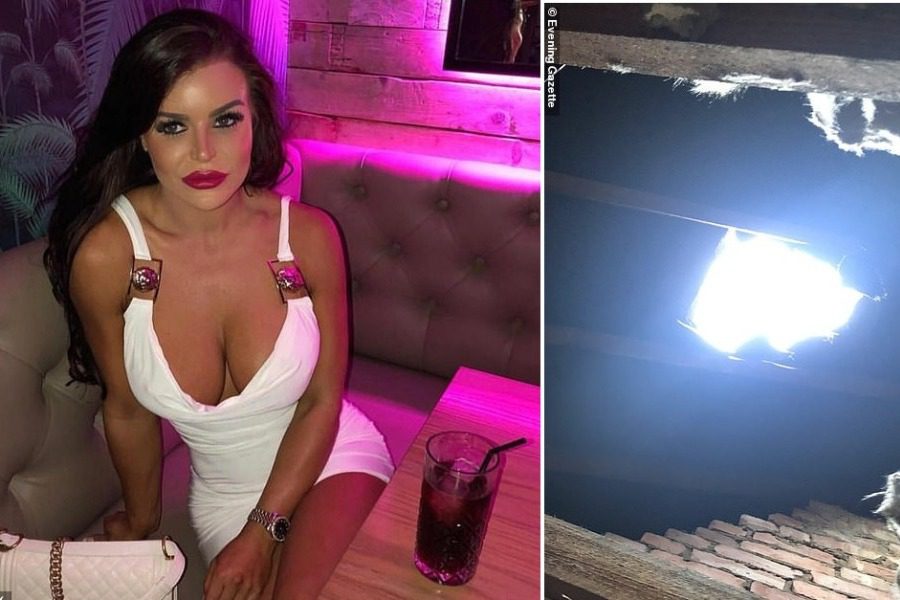 Model victim of robbers: They opened a hole in the roof of her house!