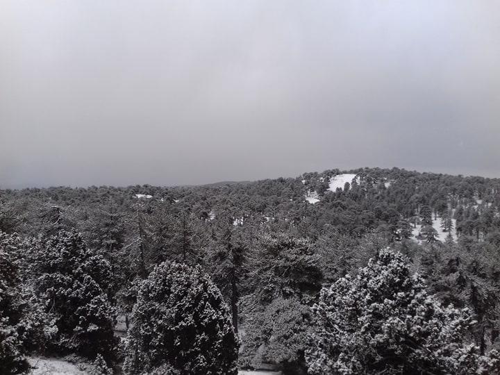 8 2 Weather, first snow, Troodos