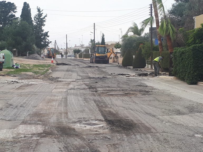 2ok 1 asphalt paving, Municipality of Deryneia
