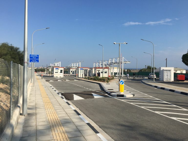 image scaled closing of roadblocks, Nea Famagusta, extension