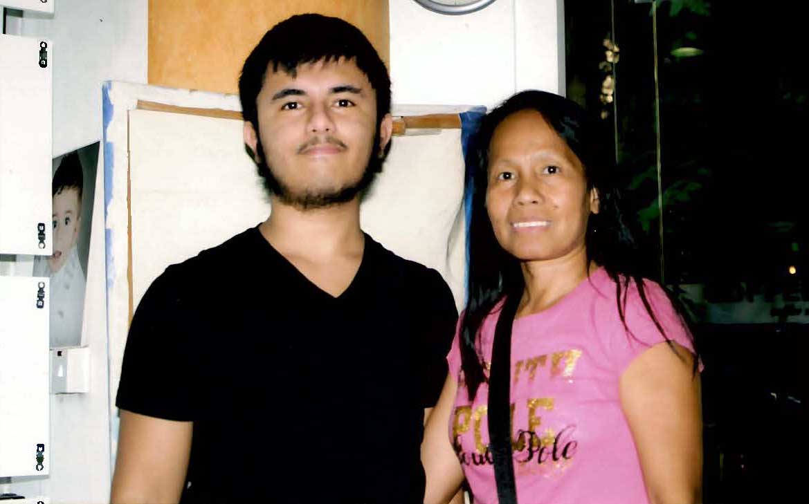 feature nick Joshua with his mother Vivina before his arrest Technology