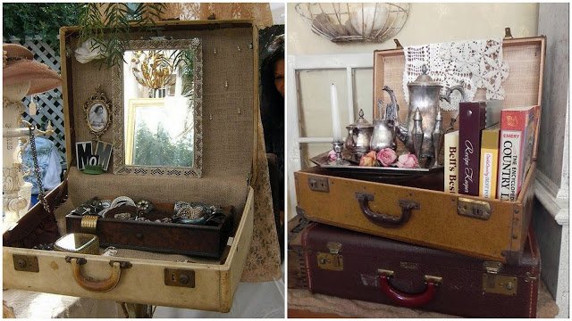 1763 suitcase, decoration, OLD SUITCASES