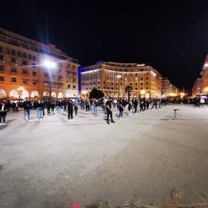 σαλλονικα Διαμαρτυρία για Βαρώσια, Φοιτητές Θεσσαλονίκη