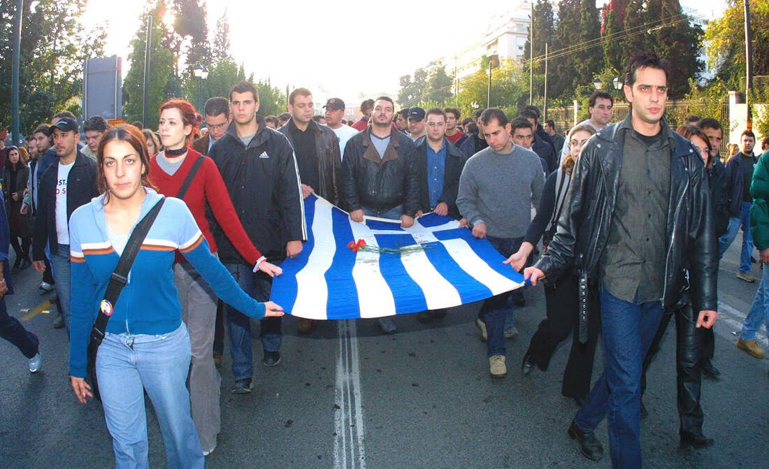 gdgfdg2003 17 November Polytechnic, anti-authoritarians, EPISODES, anniversary of Polytechnic, MAT, Polytechnic, marches