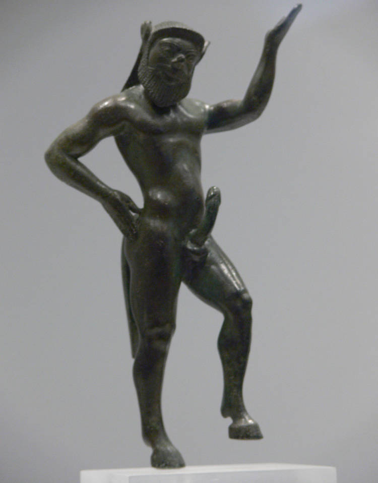 statue of a satyr statue, πεοΣ