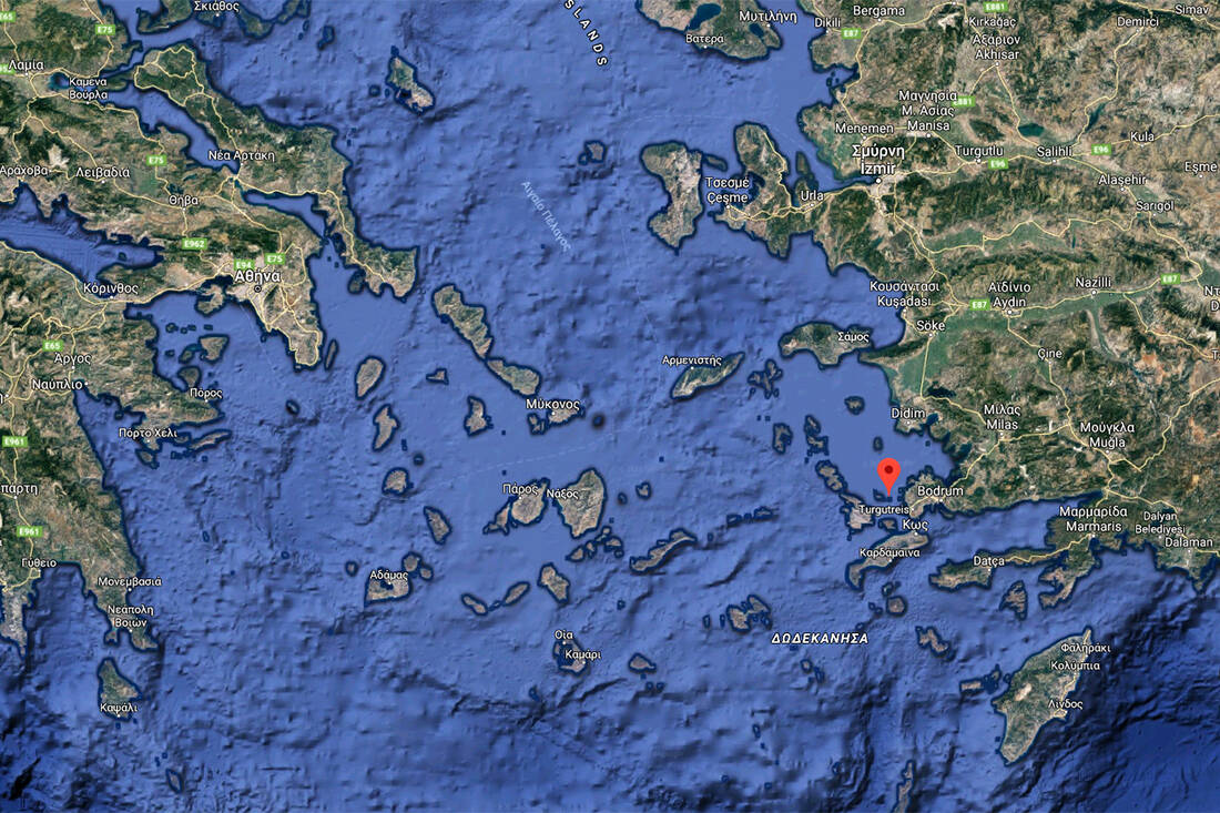 imia Aegean, скалистый островок, Греция, США, Имиа, Турция