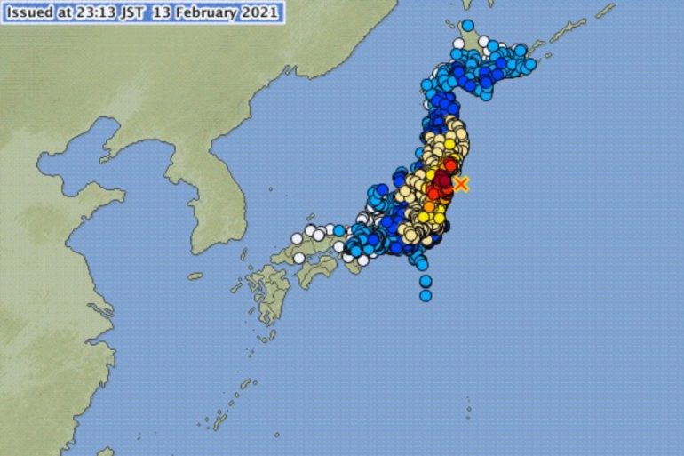 Large 7,1 magnitude earthquake off Japan