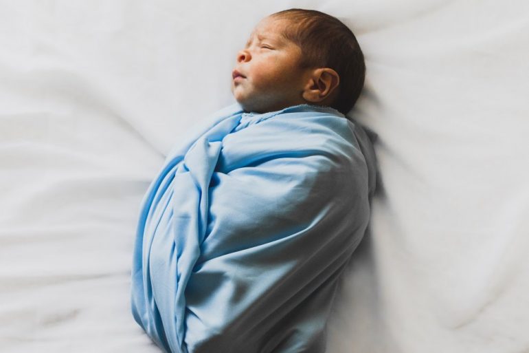 photo of new born baby covered with blue blanket 3617844 Ελλαδα