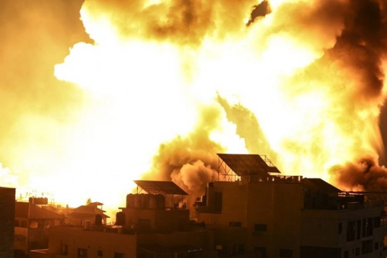 gaza ball fire Ισραήλ