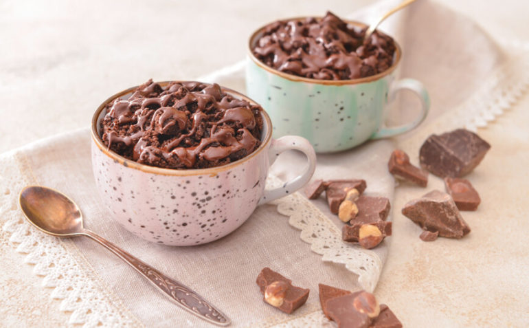 chocolate hazelnut mug cakes 1 συνταγές μαγειρικής