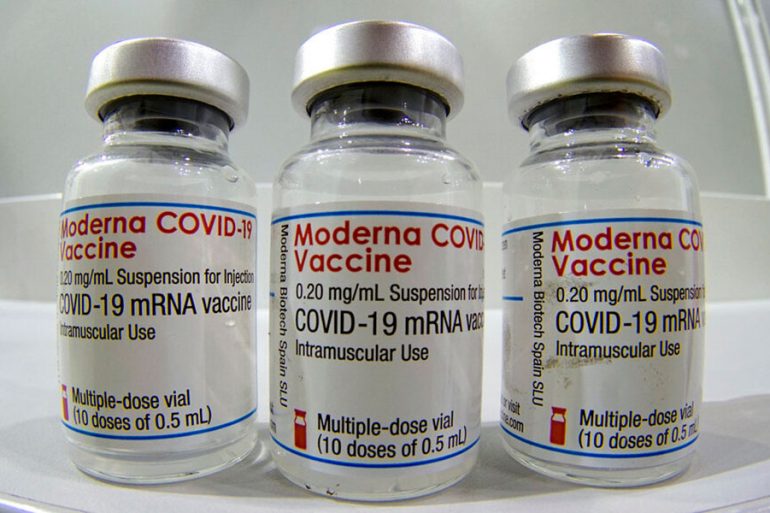 moderna vaccine trinity AP Moderna