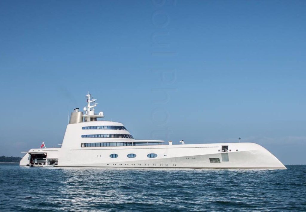 A superyacht sienna anderson side on exclusive, Super Yacht A, Μαρίνα Αγίας Νάπας