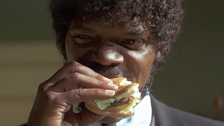 burgers eating movies pulp fiction wallpaper preview HOLLYWOOD