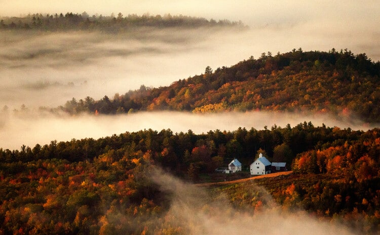 Beautiful backdrop in Maine