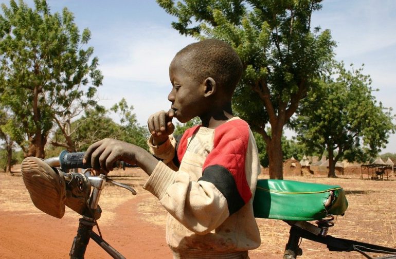 child 205224 960 720 exclusive, Africa, Bicycle, Timur Ketspaia, charity event
