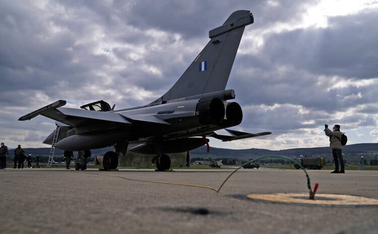 one of the Rafale in Tanagra