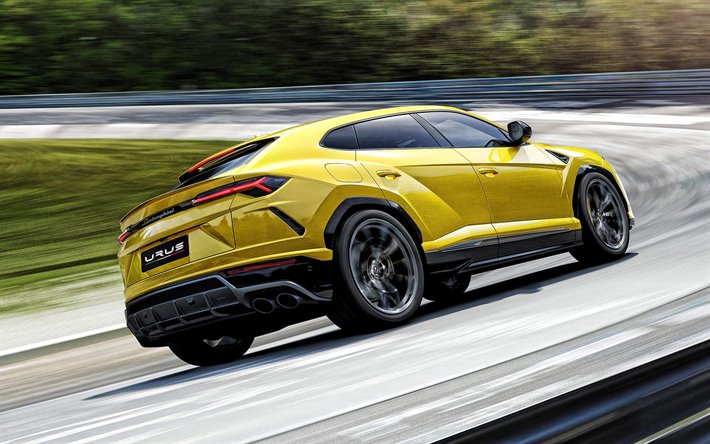 thumb2 lamborghini urus 2019 экстерьер вид сзади желтый внедорожник Lamborghini, Αυτοκιντο