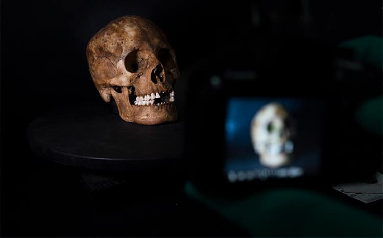 Человеческий череп в Мексике