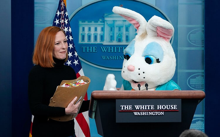 Jen Psaki and the Easter bunny