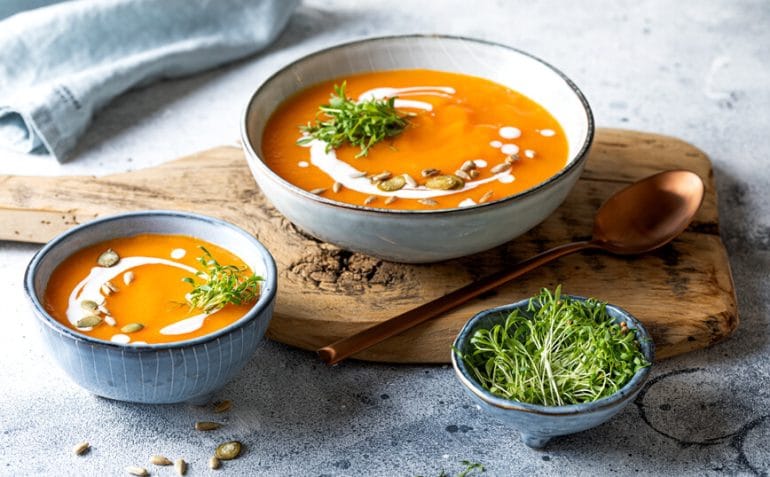 pumpkin carrot soup συνταγές μαγειρικής