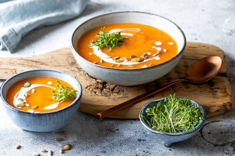 pumpkin carrot soup cooking recipes