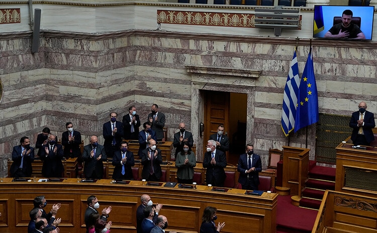 Zelenski in Parliament