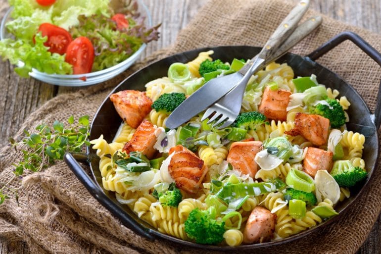 pasta with salmon cooking recipes