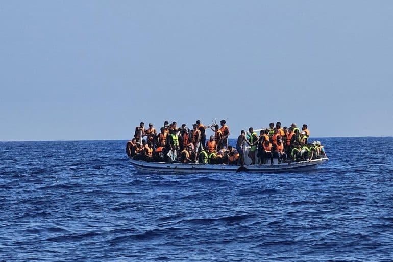 33RQ9XG highres 1 exclusive, boat, Cape Greco, Immigrants