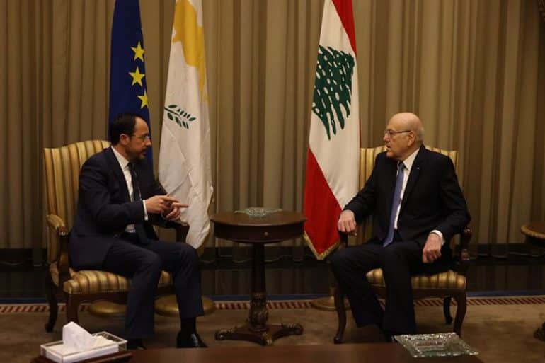 b proedros livanos exclusive, LEBANON, IMMIGRATION, President Christodoulidis