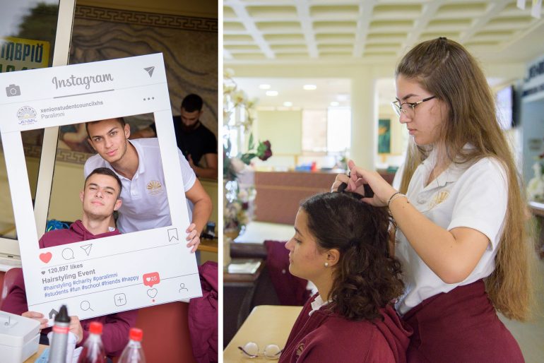 PARALIMNI: Xenion High School students cut their hair for a good cause  (PICTURES) - Famagusta News
