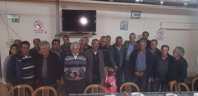 MEETING WITH POTATO PRODUCERS Farmers, Georgia, Giorgos Lillikas, Nea Famagusta, Citizens' Alliance