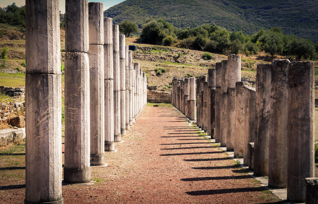 wke 171604397 Aristotle, ancient Messina, Ancient Nemea, archaeological site, ancient temple, Greece, Nikopolis, Chania