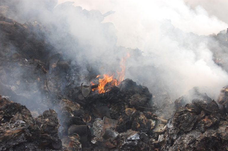 DSC 277212 Ayia Napa, Garbage burning, Nea Famagusta