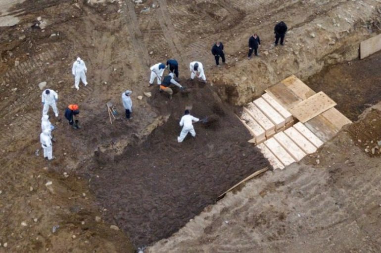 New York: Shocking images of mass graves on Hart Island