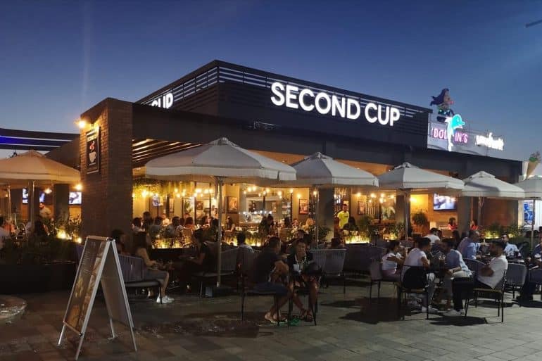 second cup 5 Exit